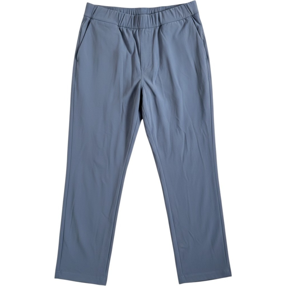 Vuori Performance Pants Women Large Blue Gray Elastic Waist Stretch Trousers